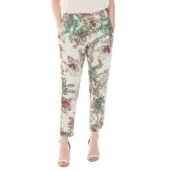 Γυναικείο παντελόνι NU μπεζ πράσινο