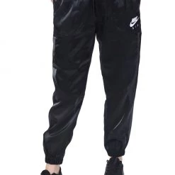 Γυναικείο παντελόνι φόρμας NIKE NSW AIR PANT SHEEN μαύρο
