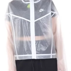Γυναικείο αδιάβροχο Jacket NIKE NSW WR JKT TRANSPARENT λευκό