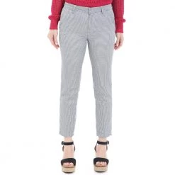 Γυναικείο Cigarette παντελόνι REIKO μπλε λευκό