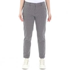 Γυναικείο παντελόνι Cigarette REIKO LIVFR DIAMOND κόκκινο μπεζ