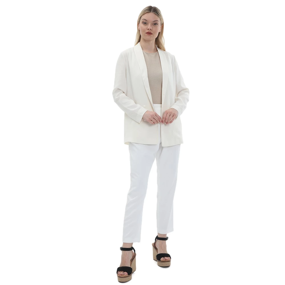 Παντελόνι Loose Cigarette REIKO LUNA COLOR λευκό 4 Παντελόνι Loose Cigarette REIKO LUNA COLOR λευκό - Image 4