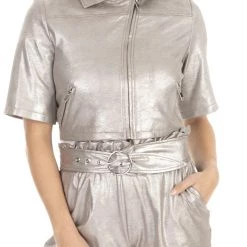 Γυναικείο τζάκετ KOCCA MENUET ασημί