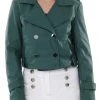 Γυναικείο Cropped Jacket MY TWINS πράσινο γκρι