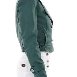 Γυναικείο Cropped Jacket MY TWINS πράσινο γκρι -DealsΠαντελόνια Store 1781580.0 0109 3 my twins γυναικείο cropped jacket my twins πράσινο γκρι x1000