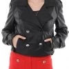 Γυναικείο Cropped Jacket MY TWINS μαύρο