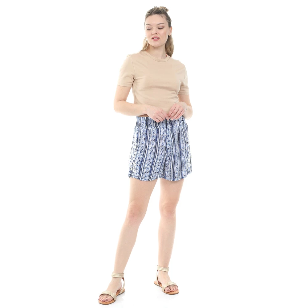 Γυναικείο σορτς AGUA BENDITA AGUA BENDITA ADISSON OLYMPIA μπλε λευκό 4 Γυναικείο σορτς AGUA BENDITA AGUA BENDITA ADISSON OLYMPIA μπλε λευκό - Image 4