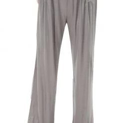 Γυναικεία παντελόνα NENETTE EFISIO PALAZZO γκρι ασημί