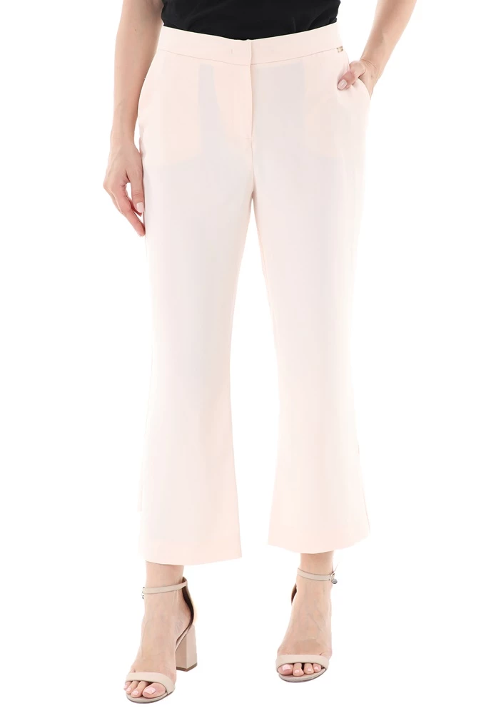 Γυναικείο Cropped παντελόνι NENETTE ERMINIO TROMBETTA CADY μπεζ 1 Γυναικείο Cropped παντελόνι NENETTE ERMINIO TROMBETTA CADY μπεζ