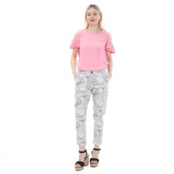 Γυναικείο παντελόνι WHITE SAND λευκό μαύρο -DealsΠαντελόνια Store 1787140.0 0071 4 white sand γυναικείο παντελόνι white sand λευκό μαύρο x1000