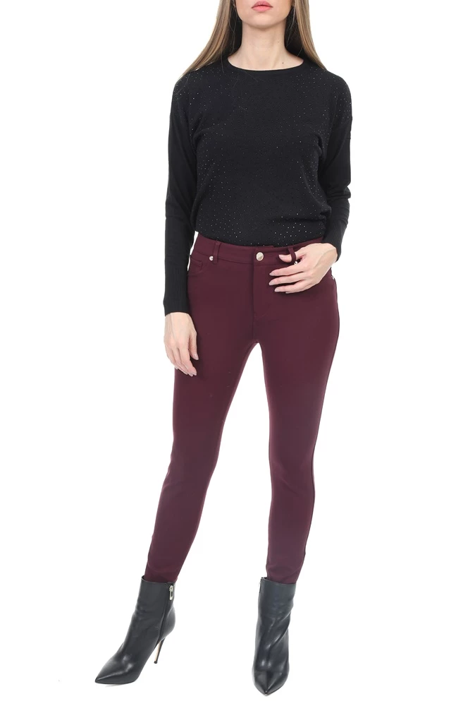 Γυναικείο παντελόνι Skinny TED BAKER STRENT μπορντο 5 Γυναικείο παντελόνι Skinny TED BAKER STRENT μπορντο - Image 5