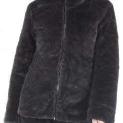 Γυναικείο γούνινο τζάκετ διπλής όψης MOLLY BRACKEN μαύρο