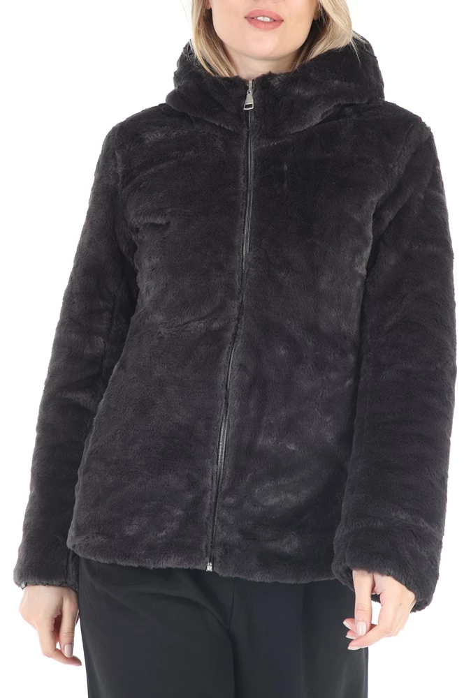 Γυναικείο γούνινο τζάκετ διπλής όψης MOLLY BRACKEN μαύρο 1 Γυναικείο γούνινο τζάκετ διπλής όψης MOLLY BRACKEN μαύρο