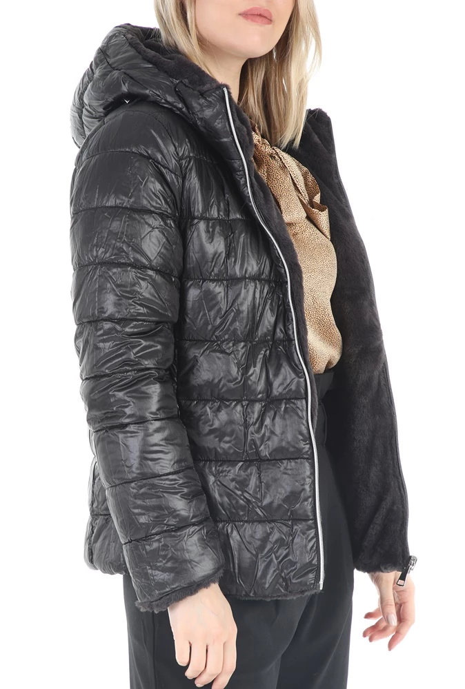 Γυναικείο γούνινο τζάκετ διπλής όψης MOLLY BRACKEN μαύρο 5 Γυναικείο γούνινο τζάκετ διπλής όψης MOLLY BRACKEN μαύρο - Image 5