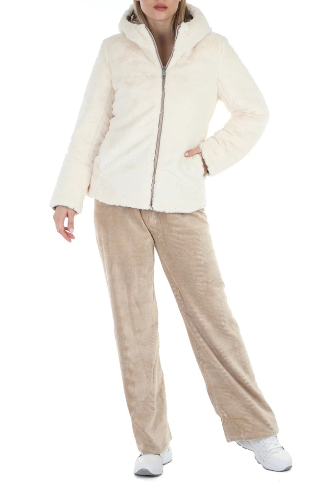 Γυναικείο γούνινο τζάκετ διπλής όψης MOLLY BRACKEN μπεζ 4 Γυναικείο γούνινο τζάκετ διπλής όψης MOLLY BRACKEN μπεζ - Image 4