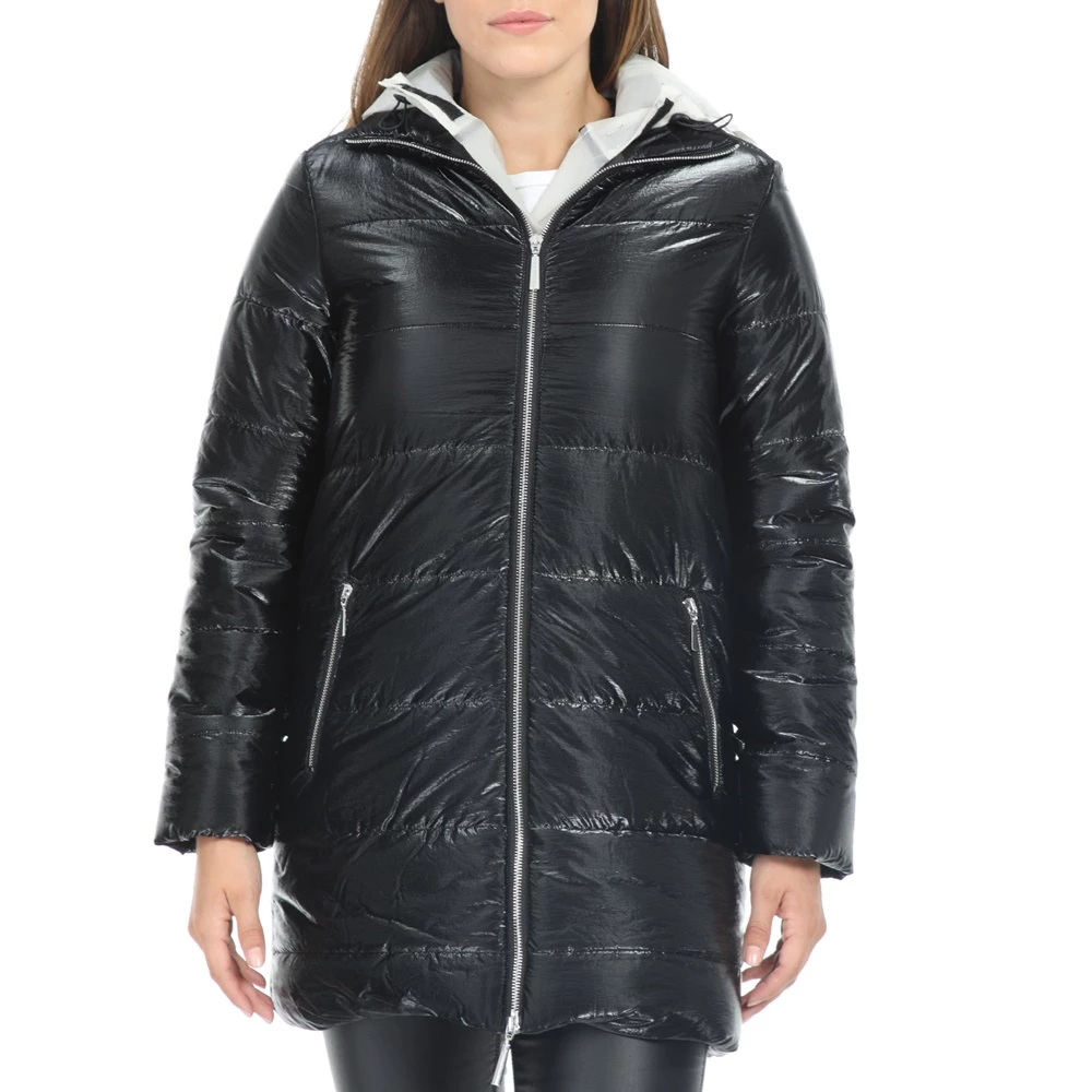 Γυναικείο μπουφάν IMPERIAL μαύρο λευκό 1 Γυναικείο μπουφάν IMPERIAL μαύρο λευκό