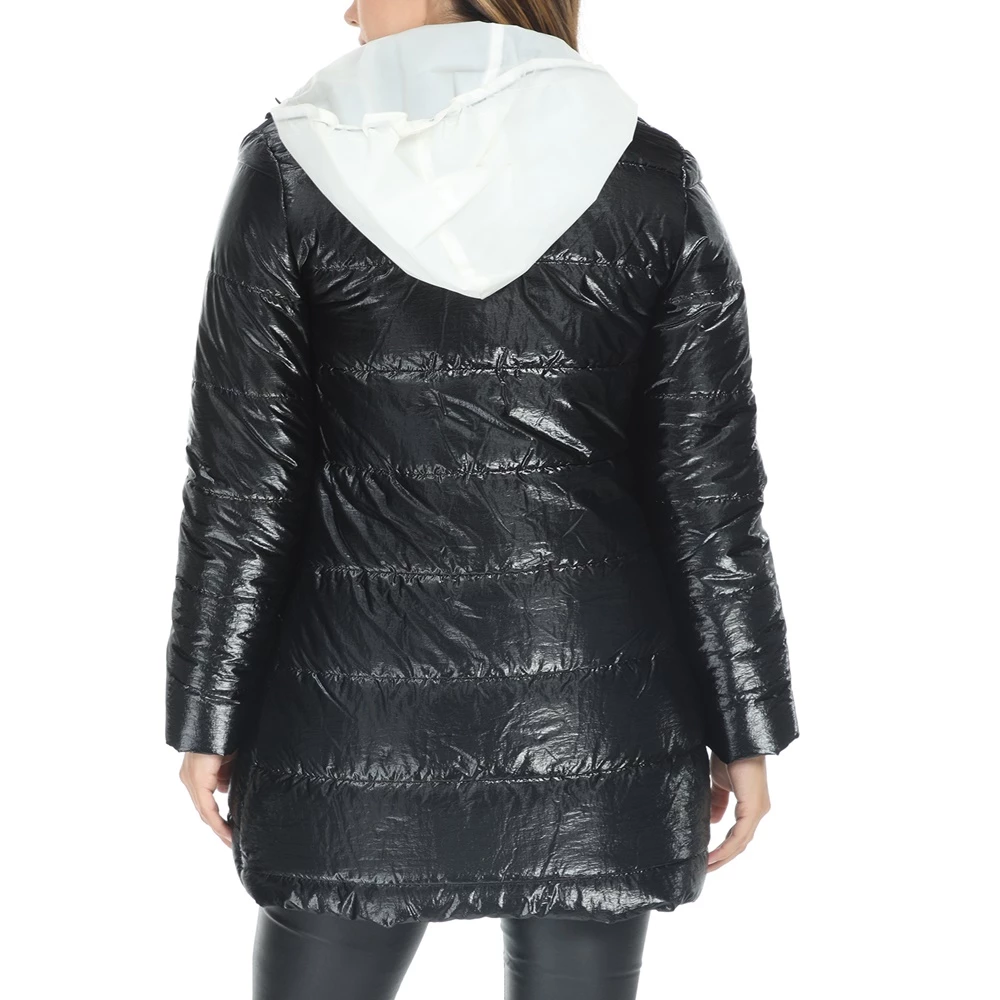 Γυναικείο μπουφάν IMPERIAL μαύρο λευκό 3 Γυναικείο μπουφάν IMPERIAL μαύρο λευκό - Image 3