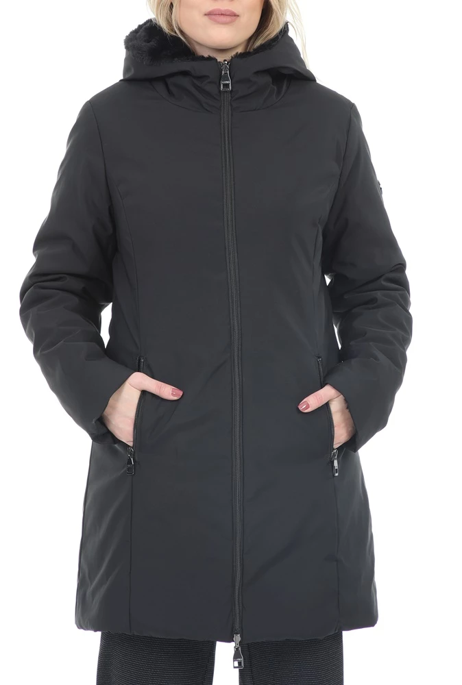 Γυναικείο μπουφάν διπλής όψεως GAUDI JEANS μαύρο 1 Γυναικείο μπουφάν διπλής όψεως GAUDI JEANS μαύρο