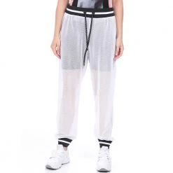 Γυναικείο παντελόνι φόρμας BODYTALK LOOSE JOGGER λευκό μαύρο