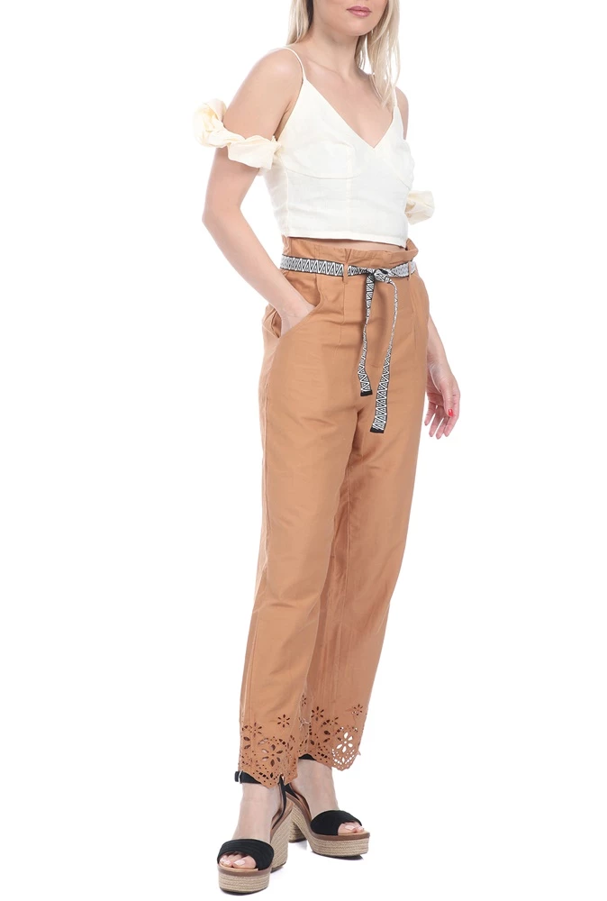 Γυναικεία παντελόνα GAUDI μπεζ 5 Γυναικεία παντελόνα GAUDI μπεζ - Image 5