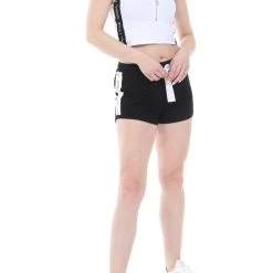Γυναικείο σορτς KENDALL + KYLIE LOGO STRIPE μαύρο -DealsΠαντελόνια Store 1811133.0 0071 5 kendall kylie γυναικείο σορτς kendall kylie logo stripe μαύρο x1000