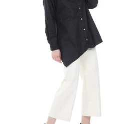 Γυναικείο πουκάμισο KENDALL + KYLIE ASYMETRIC OVERSIZED μαύρο -DealsΠαντελόνια Store 1811178.0 0071 4 kendall kylie γυναικείο πουκάμισο kendall kylie asymetric oversized μαύρο x1000