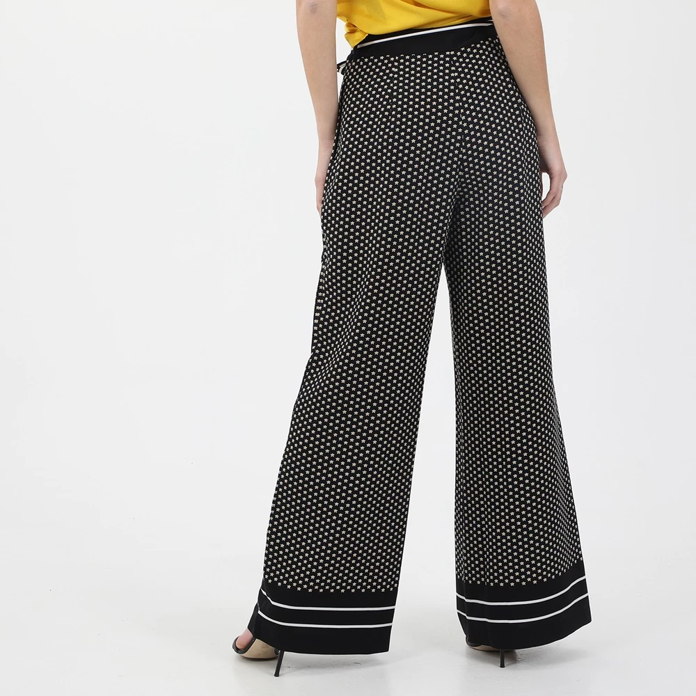 Γυναικεία παντελόνα TED BAKER Bondie Printed μαύρη λευκή Floral 3 Γυναικεία παντελόνα TED BAKER Bondie Printed μαύρη λευκή Floral - Image 3