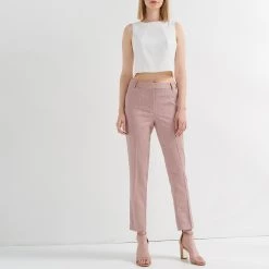 Γυναικείο Cigarette παντελόνι ATTRATTIVO ροζ