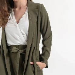 Γυναικείο σακάκι ATTRATTIVO χακί