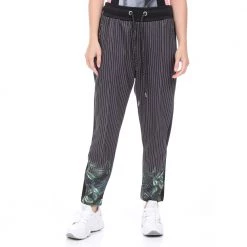 Γυναικείο παντελόνι φόρμας BODYTALK LOOSE CARROT μαύρο λευκό