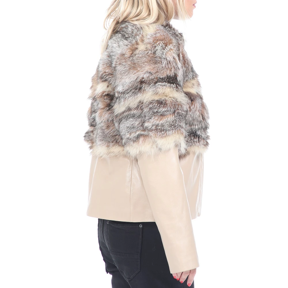 Γυναικείο δερμάτινο Jacket RITSELFURS FOX μπεζ 2 Γυναικείο δερμάτινο Jacket RITSELFURS FOX μπεζ - Image 2