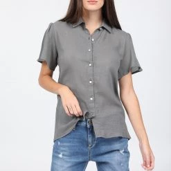 STAFF JEANS Γυναικείο πουκάμισο BSG BROOKLYN γκρι