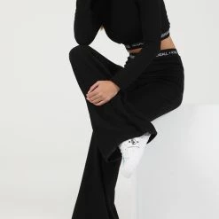 Γυναικείο παντελόνι KENDALL + KYLIE ACTIVE LOGO WAIST μαύρο -DealsΠαντελόνια Store 1825743.0 0071 5 kendall kylie γυναικείο παντελόνι kendall kylie active logo waist μαύρο x1000