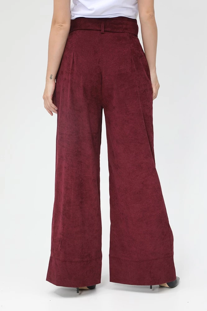 Γυναικεία παντελόνα GAUDI FASHION μελιτζανί 3 Γυναικεία παντελόνα GAUDI FASHION μελιτζανί - Image 3