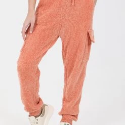 Γυναικείο παντελόνι Jogger KENDALL + KYLIE τερακότα