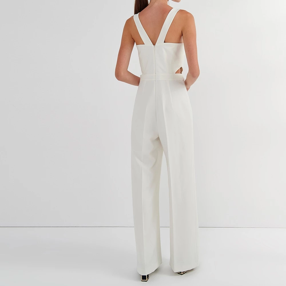 Γυναικεία ολόσωμη φόρμα ATTRATTIVO λευκή 2 Γυναικεία ολόσωμη φόρμα ATTRATTIVO λευκή - Image 2