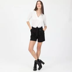 Γυναικείο σορτς ATTRATTIVO μαύρο -DealsΠαντελόνια Store 1830254.0 0071 4 attrattivo γυναικείο σορτς attrattivo μαύρο x1000