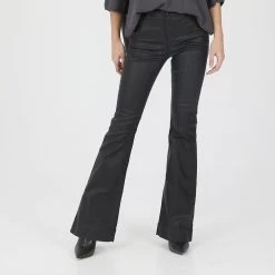 Γυναικείο παντελόνι καμπάνα ATTRATTIVO μαύρο