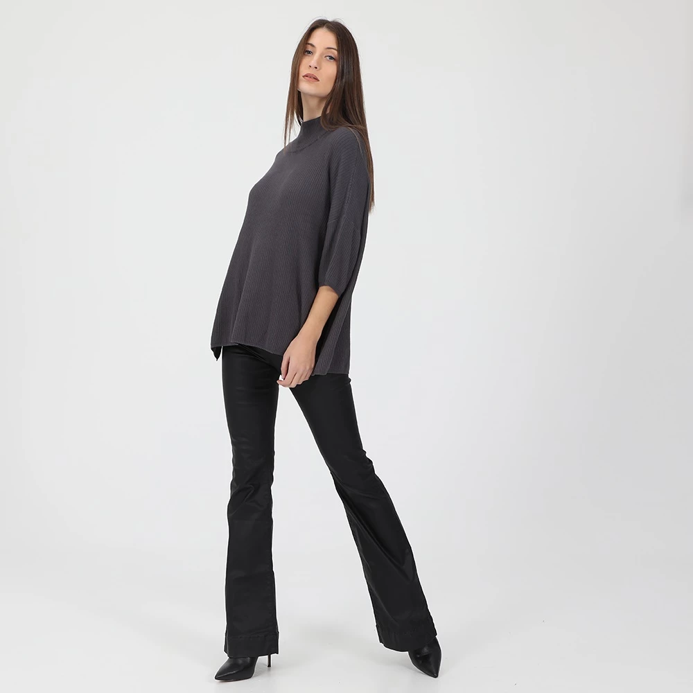 Γυναικείο παντελόνι καμπάνα ATTRATTIVO μαύρο 4 Γυναικείο παντελόνι καμπάνα ATTRATTIVO μαύρο - Image 4