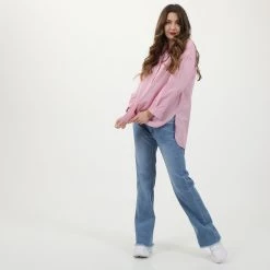 Γυναικείο μακρύ πουκάμισο ATTRATTIVO ριγέ ροζ λευκό -DealsΠαντελόνια Store 1837862.0 00p7 4 attrattivo γυναικείο μακρύ πουκάμισο attrattivo ριγέ ροζ λευκό x1000