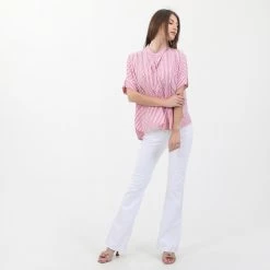 Γυναικεία τουνίκ ATTRATTIVO ριγέ ροζ λευκή -DealsΠαντελόνια Store 1839818.0 4109 4 attrattivo γυναικεία τουνίκ attrattivo ριγέ ροζ λευκή x1000