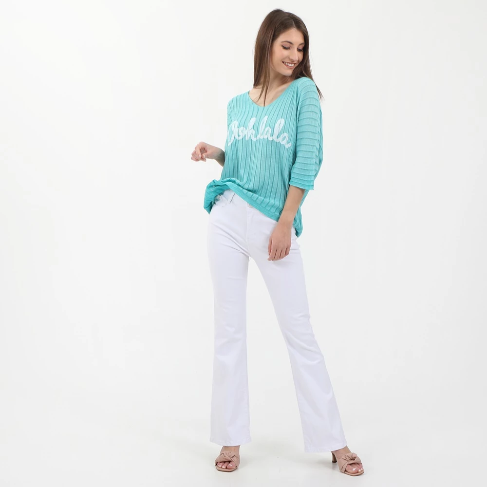 Γυναικείο Jean παντελόνι ATTRATTIVO λευκό 4 Γυναικείο Jean παντελόνι ATTRATTIVO λευκό - Image 4