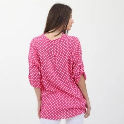 Γυναικεία τουνίκ ATTRATTIVO φούξια λευκή πουά -DealsΠαντελόνια Store 1839822.0 f100 3 attrattivo γυναικεία τουνίκ attrattivo φούξια λευκή πουά x1000