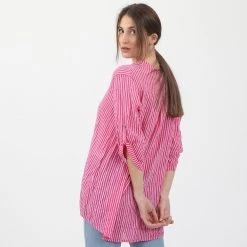 Γυναικεία τουνίκ ATTRATTIVO φούξια λευκή ριγέ -DealsΠαντελόνια Store 1839823.0 f100 3 attrattivo γυναικεία τουνίκ attrattivo φούξια λευκή ριγέ x1000