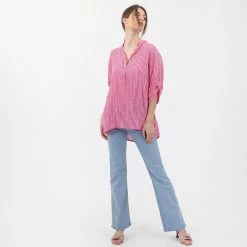 Γυναικεία τουνίκ ATTRATTIVO φούξια λευκή ριγέ -DealsΠαντελόνια Store 1839823.0 f100 4 attrattivo γυναικεία τουνίκ attrattivo φούξια λευκή ριγέ x1000