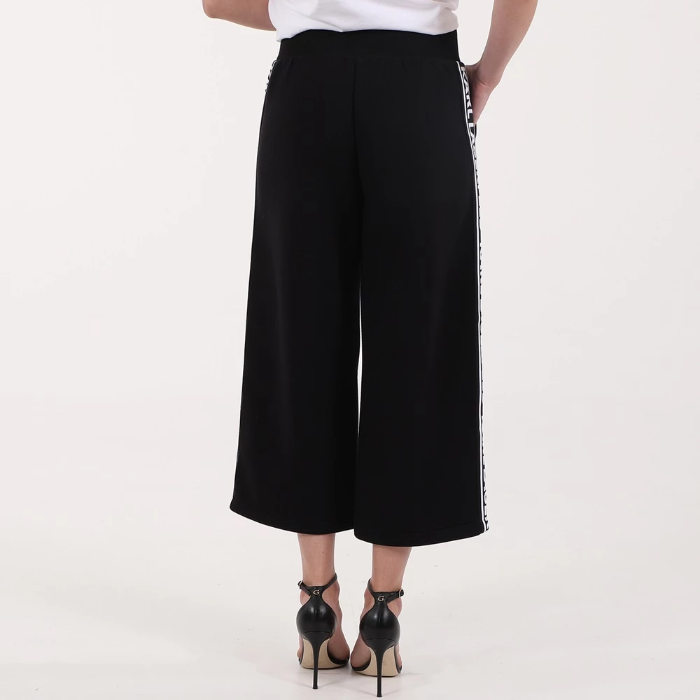 Γυναικεία Cropped παντελόνα KARL LAGERFELD LOGO TAPE JERSEY μαύρη 2 Γυναικεία Cropped παντελόνα KARL LAGERFELD LOGO TAPE JERSEY μαύρη - Image 2