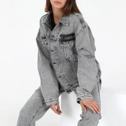 Unisex Jean Jacket KARL LAGERFELD UNISEX ανοιχτό γκρι -DealsΠαντελόνια Store 1840345.0 00g3 3 karl lagerfeld unisex jean jacket karl lagerfeld unisex ανοιχτό γκρι x1000