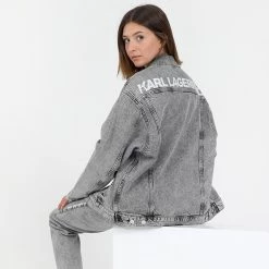 Unisex Jean Jacket KARL LAGERFELD UNISEX ανοιχτό γκρι -DealsΠαντελόνια Store 1840345.0 00g3 4 karl lagerfeld unisex jean jacket karl lagerfeld unisex ανοιχτό γκρι x1000