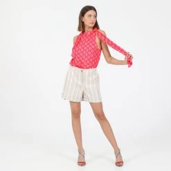 Γυναικεία βερμούδα TED BAKER 242344 Linen λευκή ριγέ -DealsΠαντελόνια Store 1840557.0 0092 4 ted baker γυναικεία βερμούδα ted baker 242344 linen λευκή ριγέ x1000