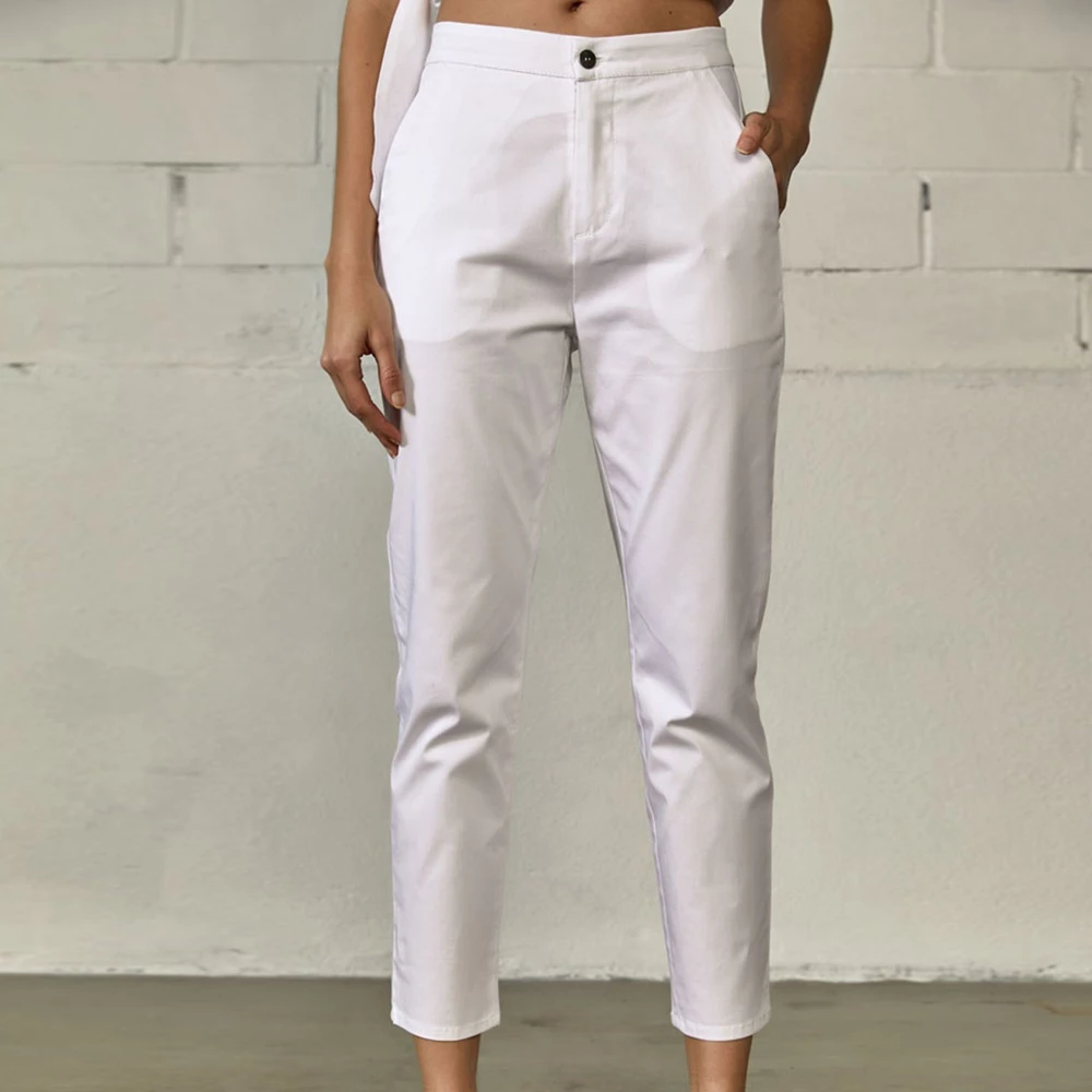 Γυναικείο ψηλόμεσο Cropped παντελόνι EDWARD JEANS LAQUETA-S21 λευκό 1 Γυναικείο ψηλόμεσο Cropped παντελόνι EDWARD JEANS LAQUETA-S21 λευκό